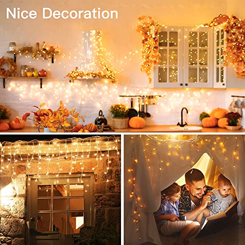 Icicle Lights for Outside 720LED 60FT (60 Foot)