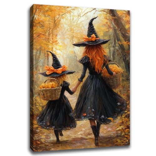 Mother Witch And Child Daughter Witch Wall Art