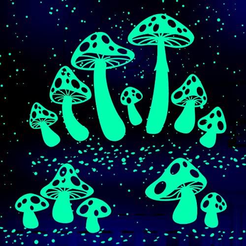 Glow in The Dark Mushroom Stars Stickers