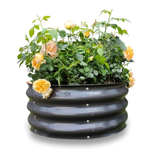 GARDMAX 2x2x1FT Galvanized Round Raised Garden Bed Kit