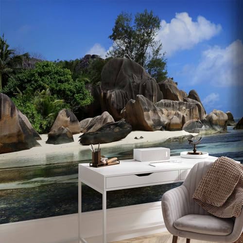 Peel and Stick Wallpaper Peel and Stick Tropical Island 212x98 in