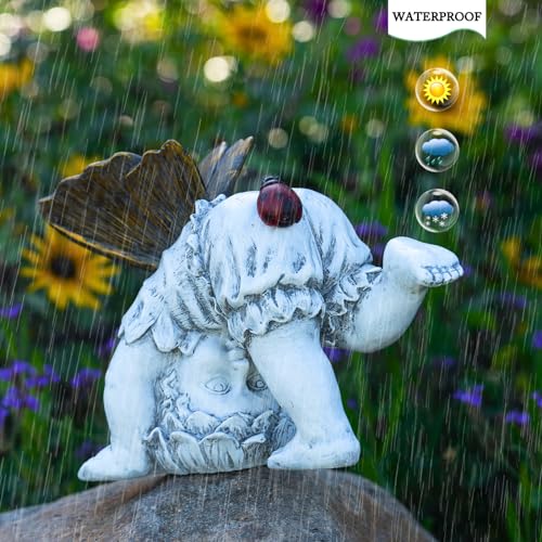 Solar Fairy Garden Statue Decor