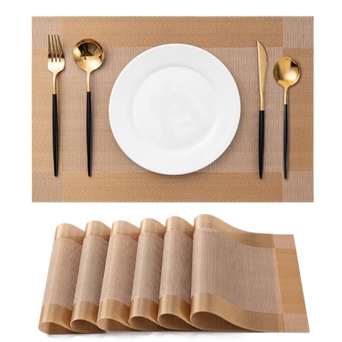 Placemats Set of 6 Washable Indoor (6 Count)