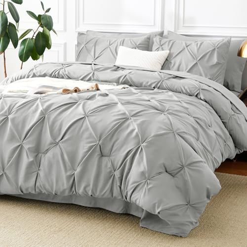 California King Comforter Set Light Grey