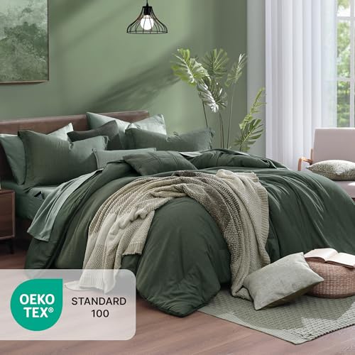 Full Size Comforter Set Deep Forest 7 Pieces Bed in a Bag