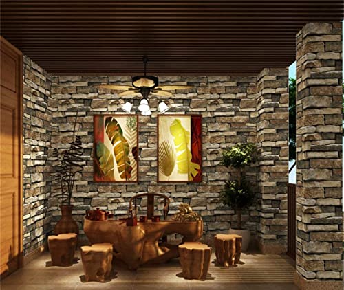 Peel and Stick Stone Brick Wallpaper (14.455 Sq Ft)