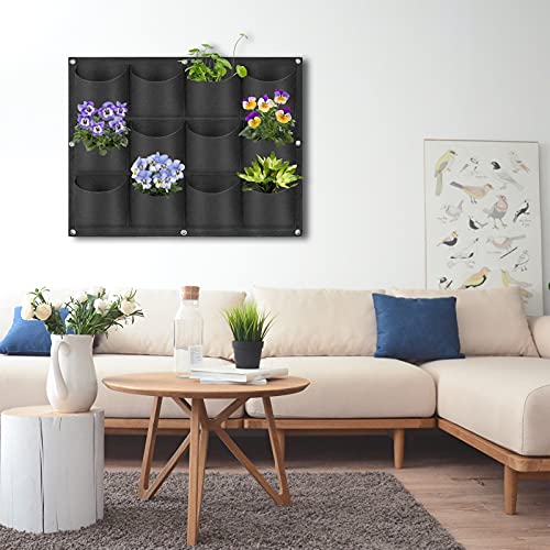 12 Pockets Hanging Planter Bags (12 Count)