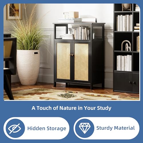 Rattan Bathroom Storage Cabinet