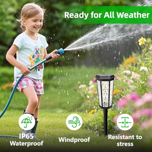 4 Pack Solar Pathway Landscape Lights (4 Count)