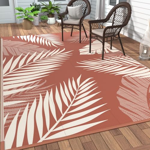 Outdoor Rug Waterproof Plastic Rugs for Patio (40 Sq Ft)