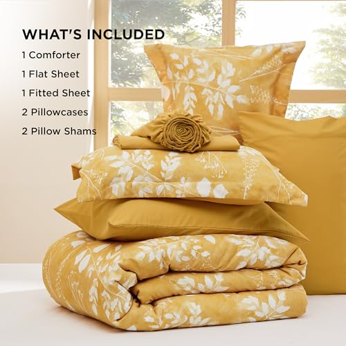 Floral Yellow Comforter Set