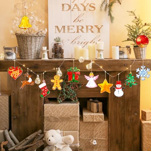 36PCS Wooden Christmas Ornaments to Paint (36 Count)