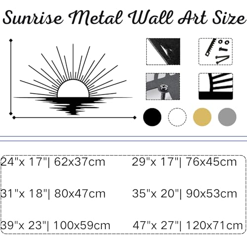 Sunrise Metal Wall Art