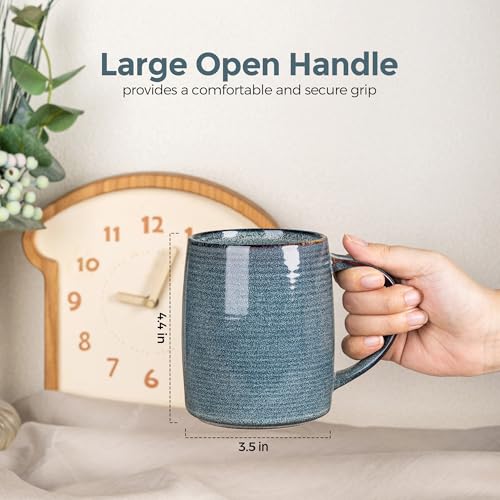 Large Coffee Mugs Set of 4 (4 Count)