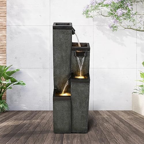 Modern Floor Standing Water Fountain 39.3” High