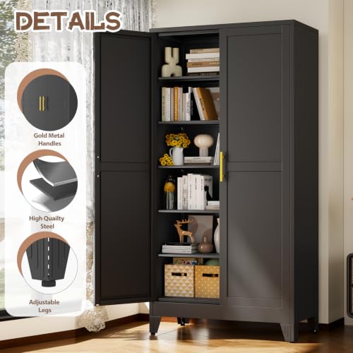 78.7" Tall Metal Pantry Cabinet