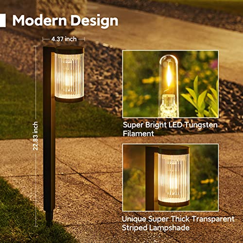 Solar Pathway Lights Outdoor (6 Count)