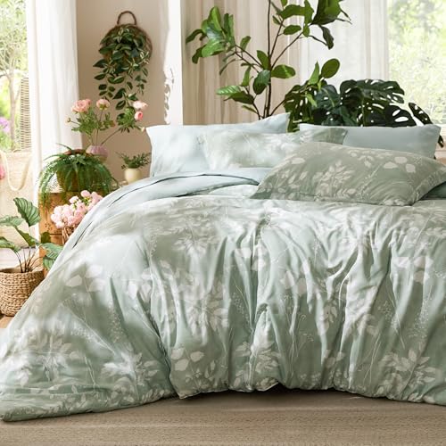 Floral Sage Green Comforter Set