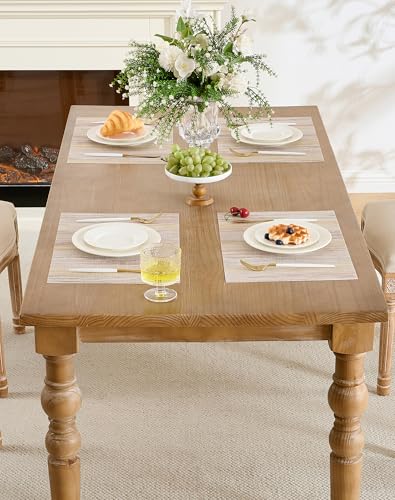 Lightsteel Beige with Yellow Placemats Set of 12 (12 Count)