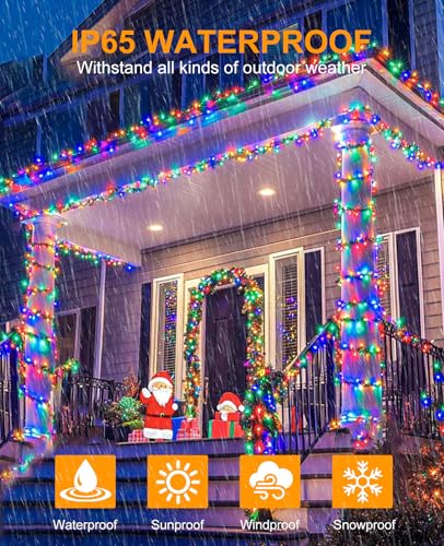 197FT 600 LED Christmas Lights Outdoor