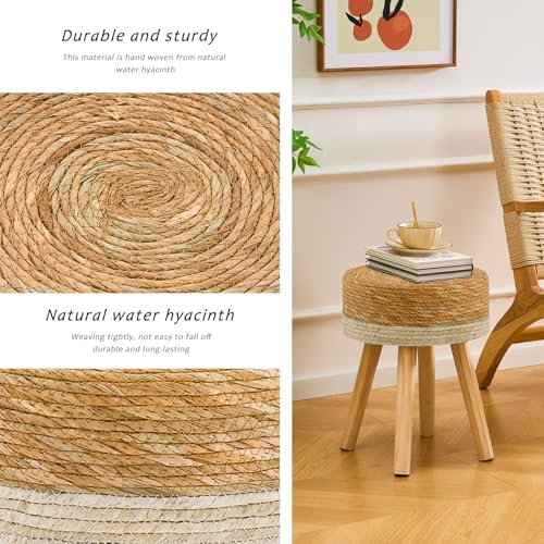 Handwoven Outdoor Ottoman