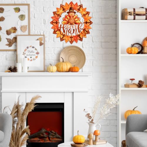 Unfinished Fall Wreaths Wood Crafts to Paint Set of 3 (3 Count)
