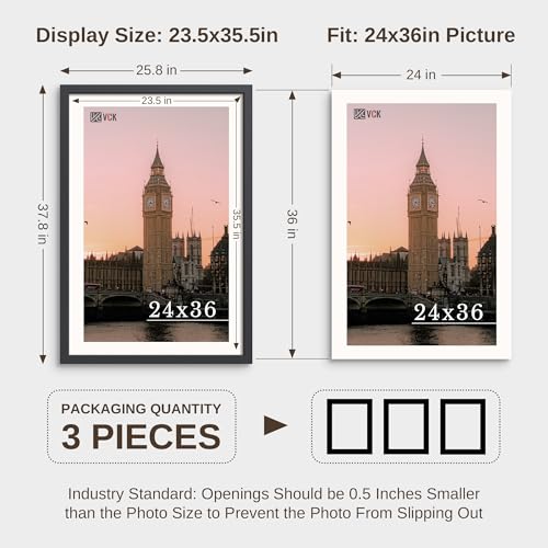 24x36 Poster Frame 3 Pack (3 Count)