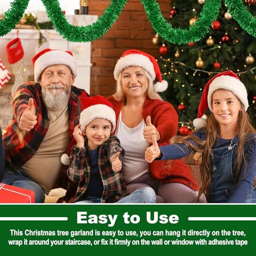 25 Feet Christmas Tinsel Garland
