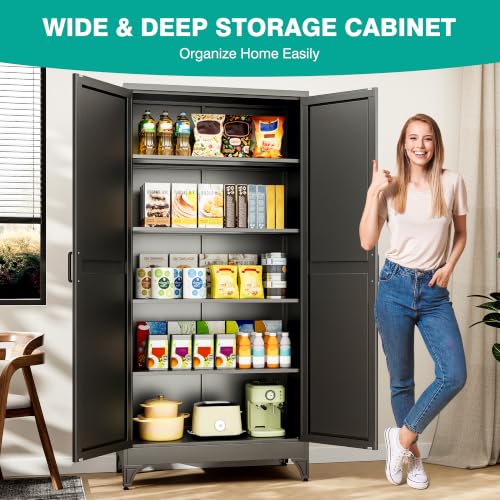 Wide & Deep Pantry Storage Cabinets