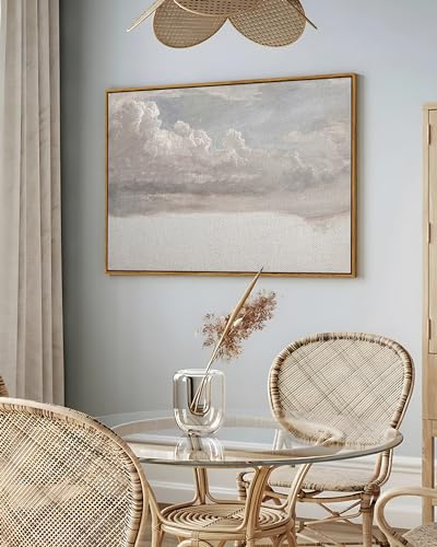 Framed Canvas Wall Art Vintage Decor