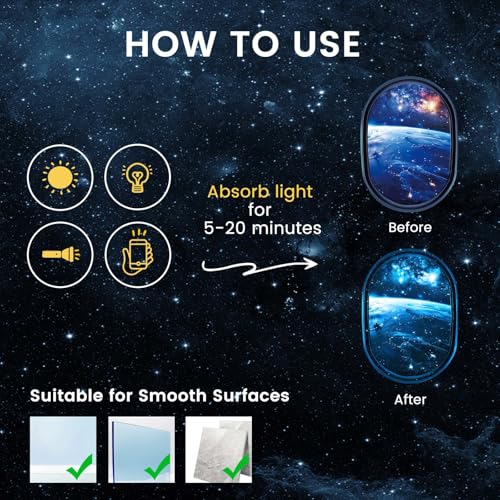 3D Universe Galaxy Space Wall Stickers (4 Count)