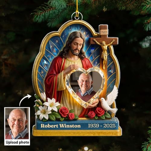 Custom Photo Acrylic Memorial Ornament