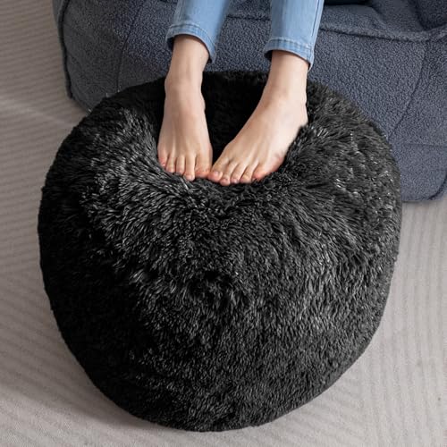 Round Stuffed Pouf Ottoman