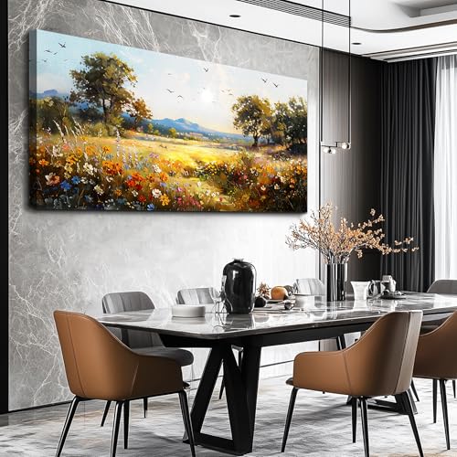 Canvas Wall Art For Living Room Wall Decor For Bedroom Office Wall Decoration Rural Pastoral Painting Artwork Room Aesthetic Home Decor 20x40 In