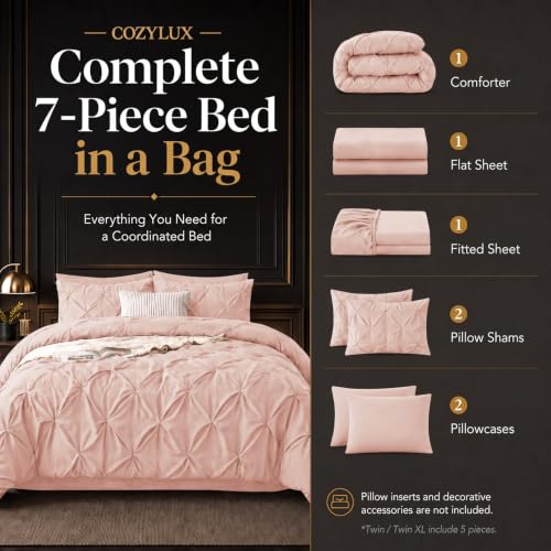 Full Size Comforter Sets Peach Pink