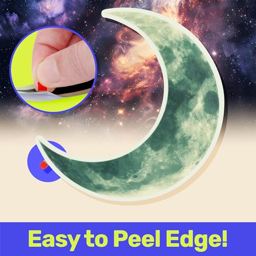 Glow in The Dark Stars and Moon for Ceiling