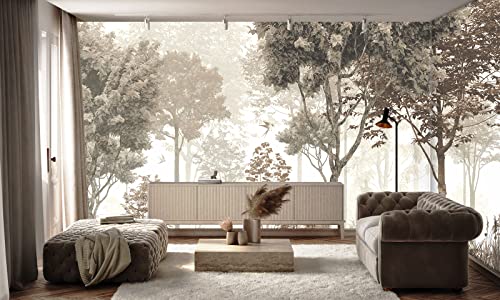 Vintage Forest Wallpaper Nature Wall Mural Wallpaper for Bedroom Living Room