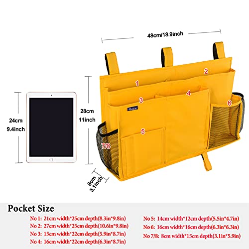 Caddy Hanging Organizer Bedside Storage Bag for Bunk and Hospital Beds