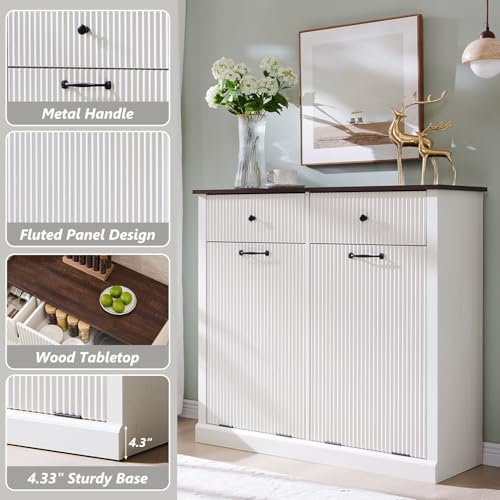 Double Tilt Out Trash Cabinet