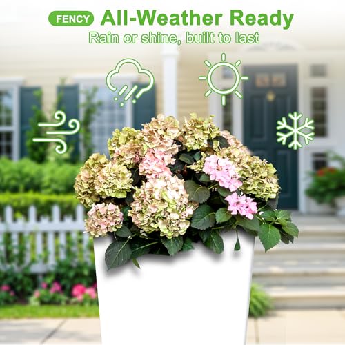 Set of 2 Tall Outdoor Planters for Climbing Plants (2 Count)