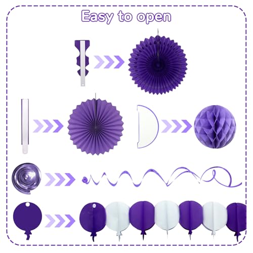 Purple Party Decorations (24 Count)