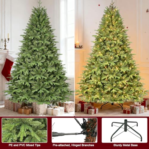 6.5FT Prelit Artificial Christmas Tree
