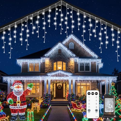 Icicle Christmas Lights Outdoor (40 Foot)