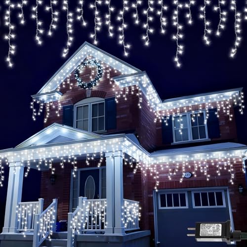 Icicle Lights for Outside (66 Foot)