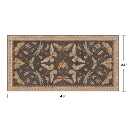 2x4 Vintage Area Rug for Entryway Indoor (8 Sq Ft)