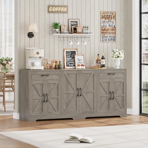 71” Large Sideboard Buffet Cabinet with Storage