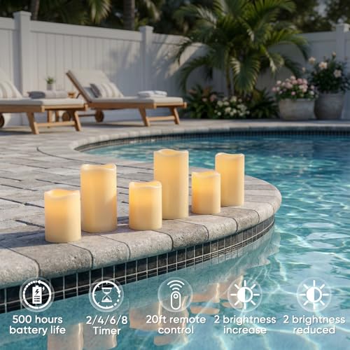 Waterproof Flameless Candles (2 Count)