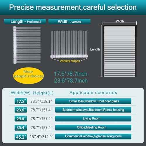 Window Privacy Film Striped with Tools