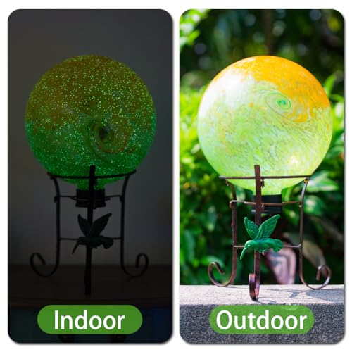 10" Diameter Garden Gazing Balls with Metal Stand