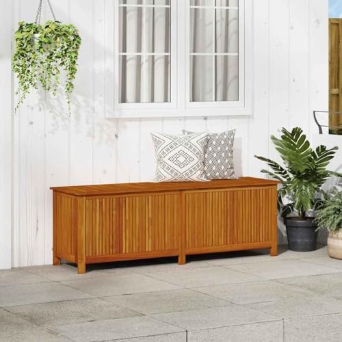 Patio Storage Box 68.9"x19.7"x22.8" Solid Acacia Wood
